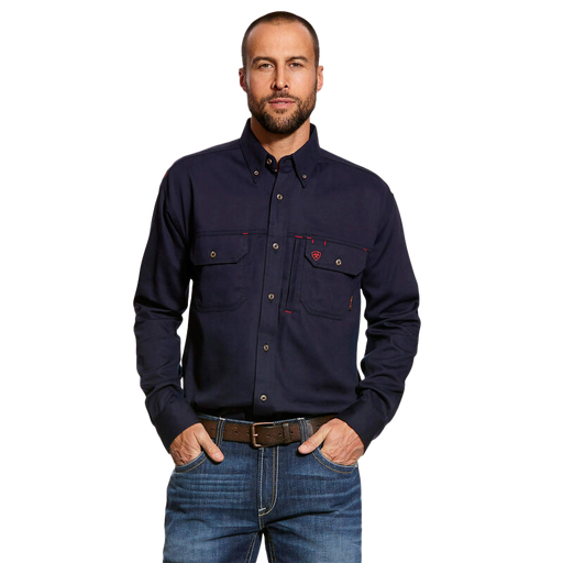 Ariat FR Solid Vent Work Shirt Front