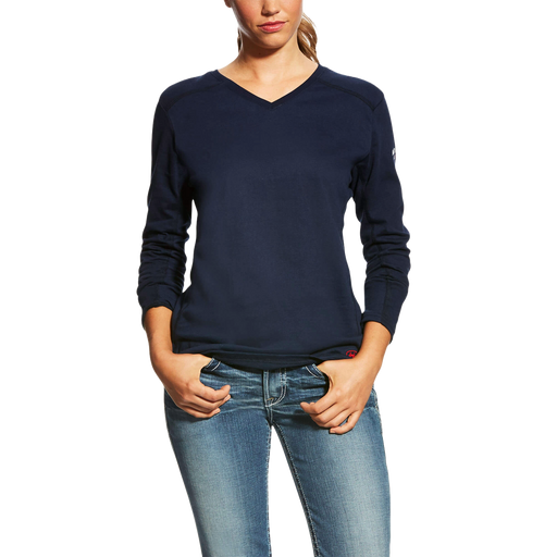 Ariat FR Womens AC Crew Top Front