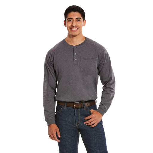 Ariat FR Air Henley Gray Front