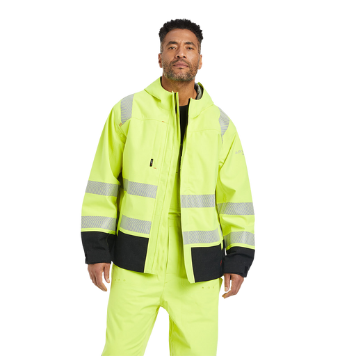 HI VIZ ariat fr rated jacket front view