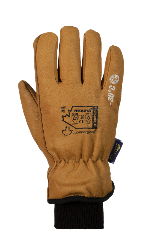 Puncture Resistant Extreme Cold Leather Winter Gloves