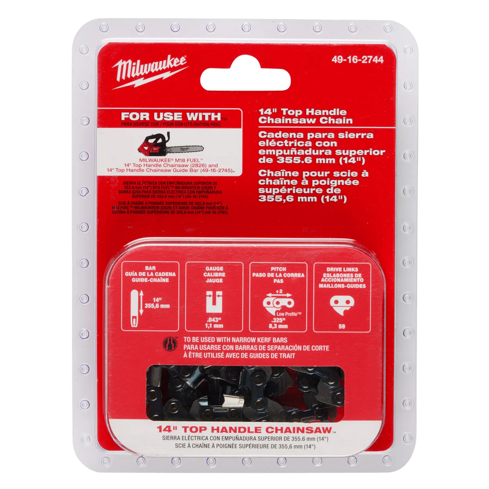 Milwaukee 14" Top Handle Chainsaw Chain
