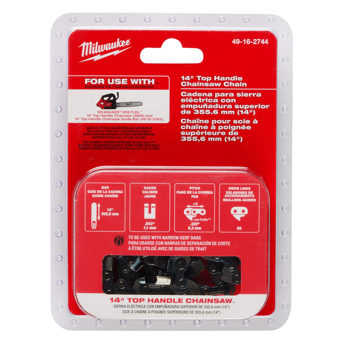 Milwaukee 14" Top Handle Chainsaw Chain
