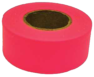 PINK GLOW FLAG TAPE 1-3/16" X 150'