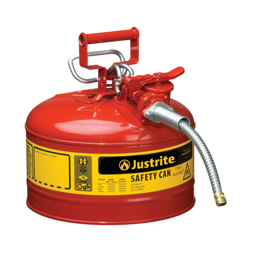 2-1/2 gal. Red Steel Type II Safety Can for Flammables