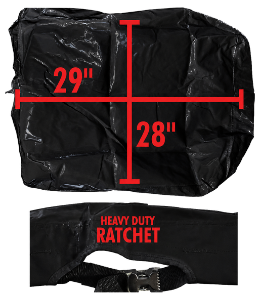 Single Man Bucket Cover – Vinyl with Ratchet Strap, 28"x29"
