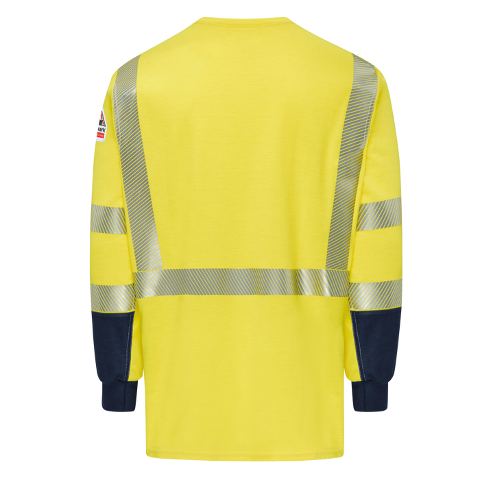 Bulwark Hi-Visability Lightweight Colorblock Long-Sleeve T-Shirt