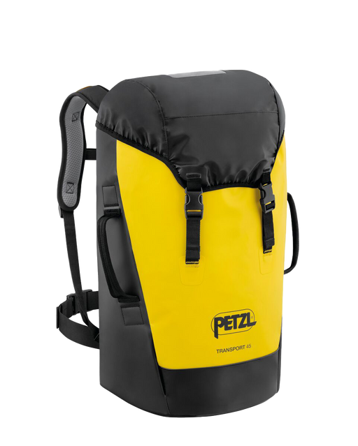 Front view of the TRANSPORT 45
Durable pack by Petzl