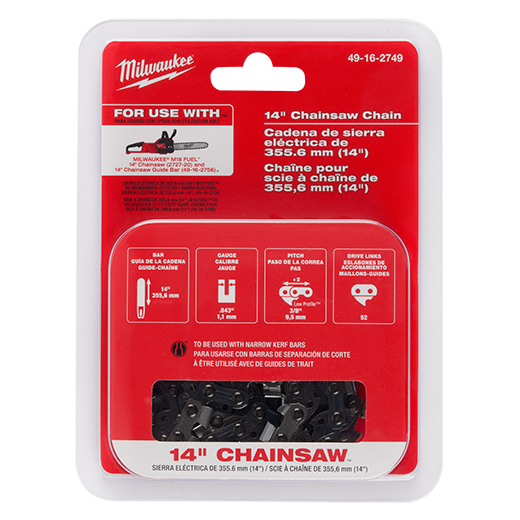 Milwaukee 14" Top Handle Chainsaw Chain