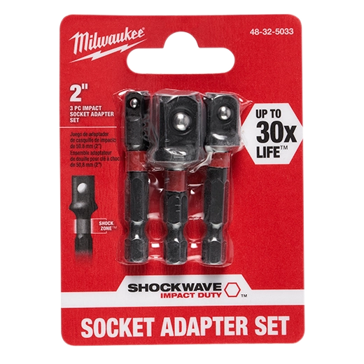 SHOCKWAVE™ Impact Hex Shank Socket Adapter Set
