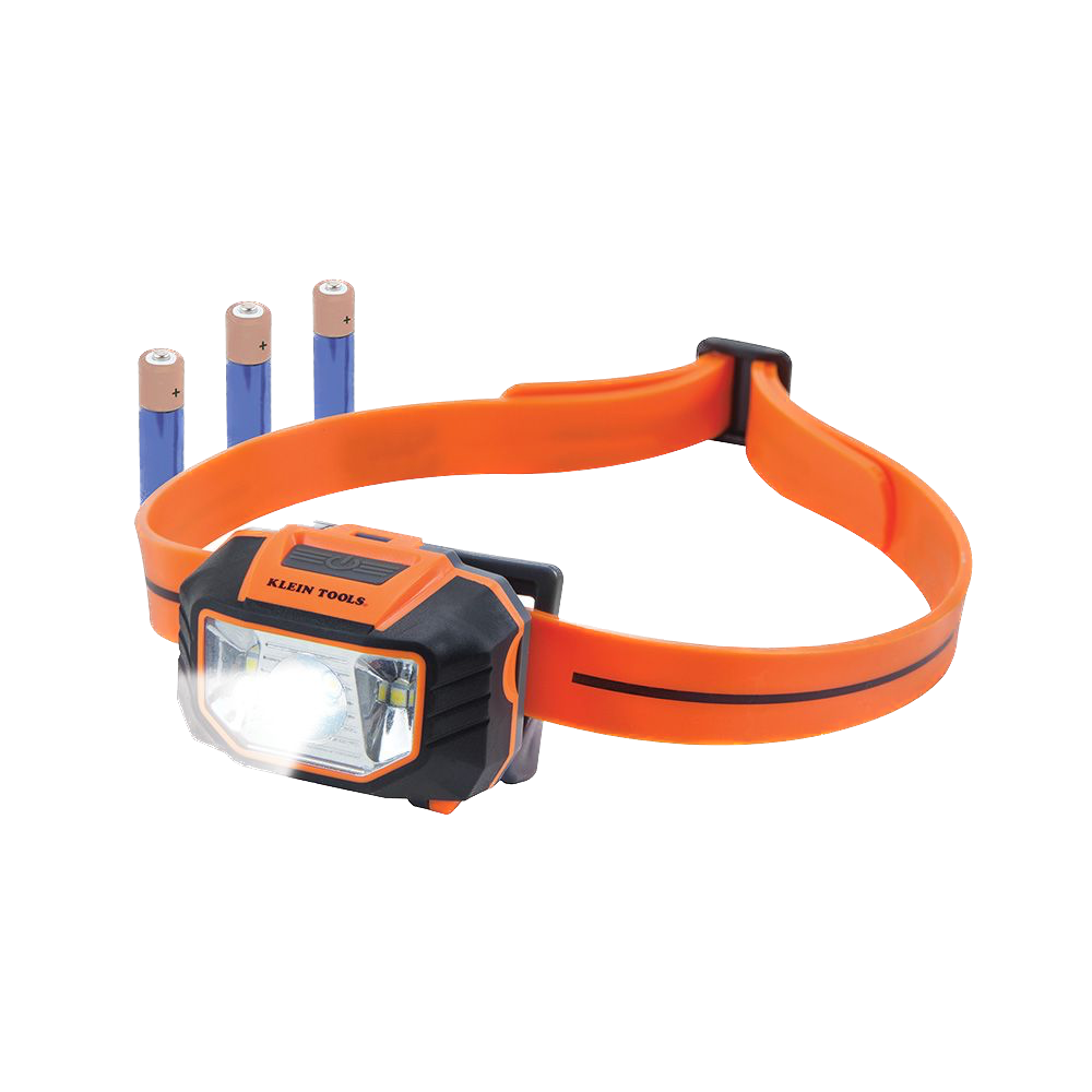 KLEIN LED Headlamp with Silicone Hard Hat Strap