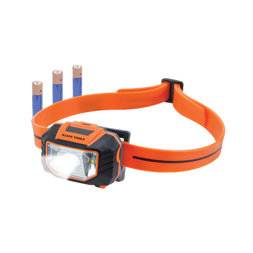 KLEIN LED Headlamp with Silicone Hard Hat Strap