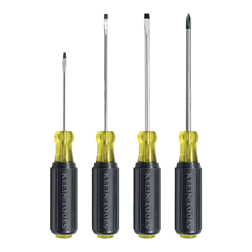 Screwdriver Set, Mini Slotted and Phillips, 4-Piece