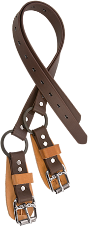 Weaver Neoprene Bottom Straps for Climbing Spurs – 26" with Split Ring (Pair)