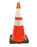28" Blaze Orange Traffic Safety Cone with Reflector Tape – UV-Stabilized PVC