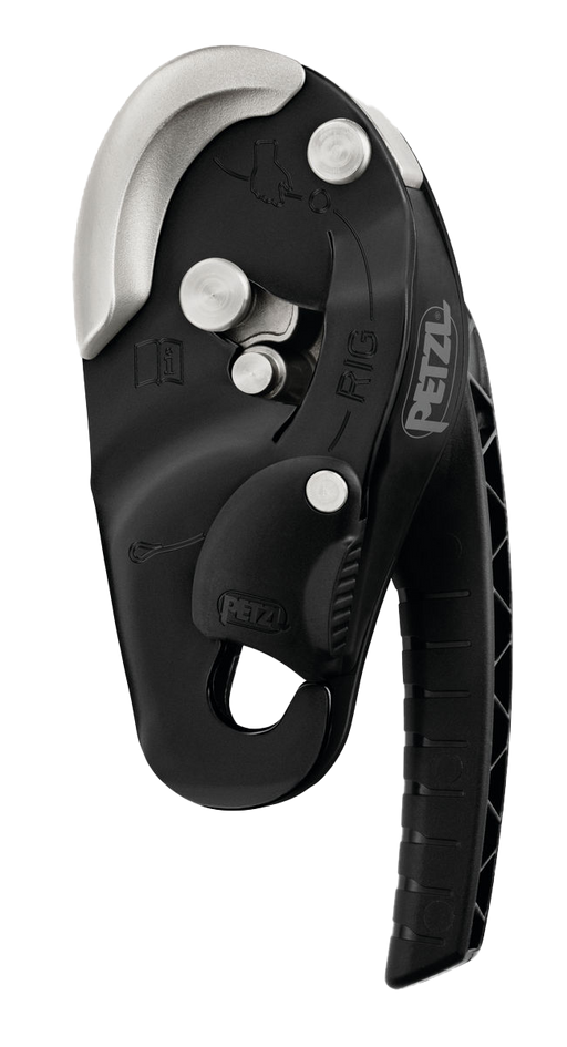 PETZL RIG DESCENDER, BLACK