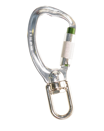 US Rigging Aluminum Tri-Act Swivel Carabiner 25kN
