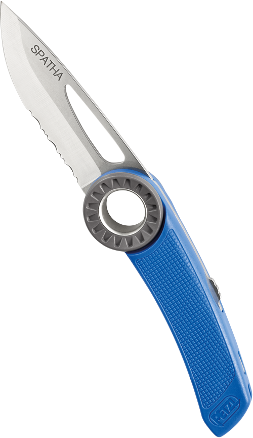 KNIFE WITH CARABINER HOLE
