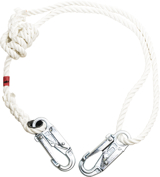 3-STRAND LANYARD 1/2" SAFETY BLUE ROPE ADJUSTS 3'-6'