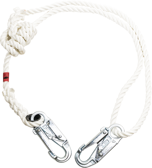 NER 3-Strand Adjustable Lanyard 1/2" Safety Blue 4.5'-9'
