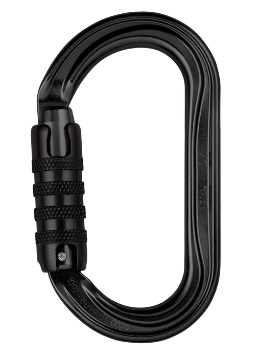 PETZL CARABINER OK TRIACT LOCK BLACK