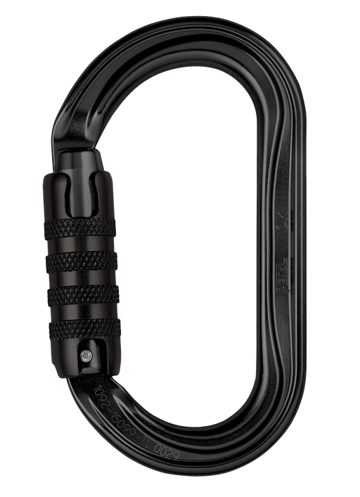 PETZL CARABINER OK TRIACT LOCK BLACK