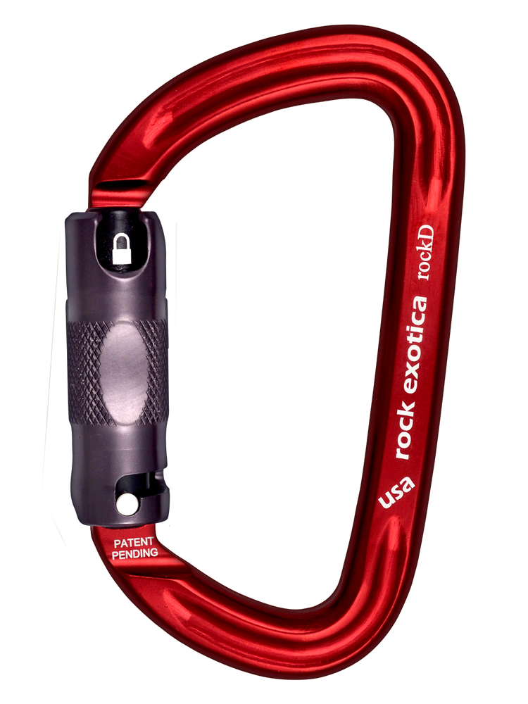 Rock Exotica RockD Autolock Carabiner – 29 kN, D-Shape